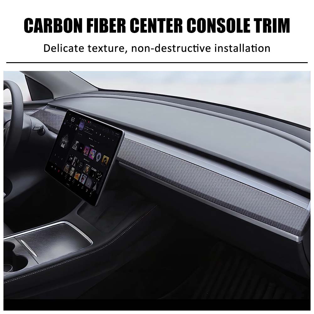 Cloudmall Tesla Model 3 / Y Dashboard Cover Wrap REAL Carbon Fiber –  CLOUDMALL