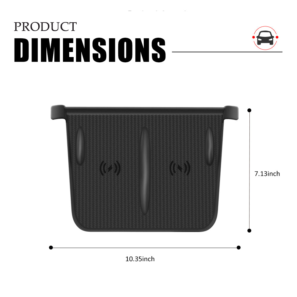 Cloudmall Center Console Wireless Charger Silicone Mat