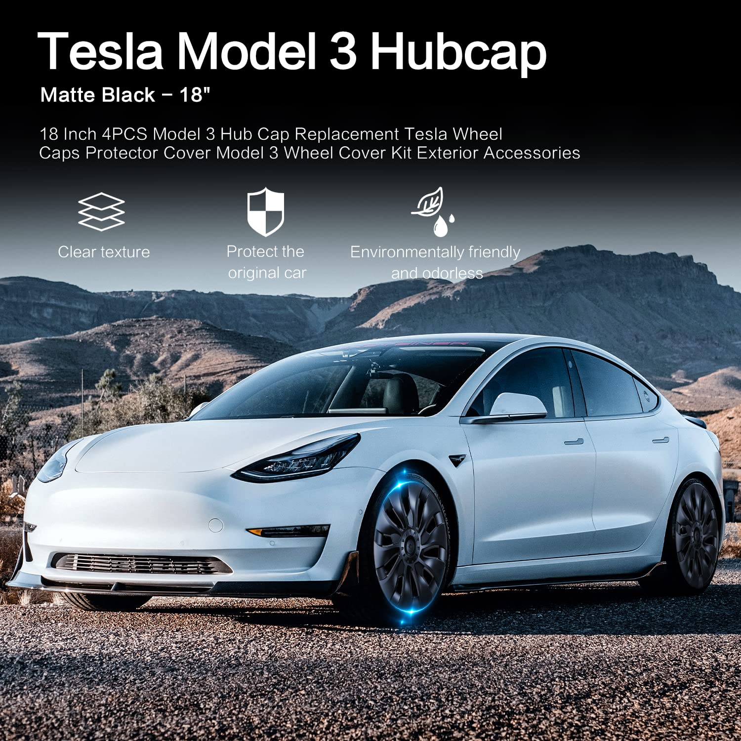 Tesla model deals 3 hubcap replacement